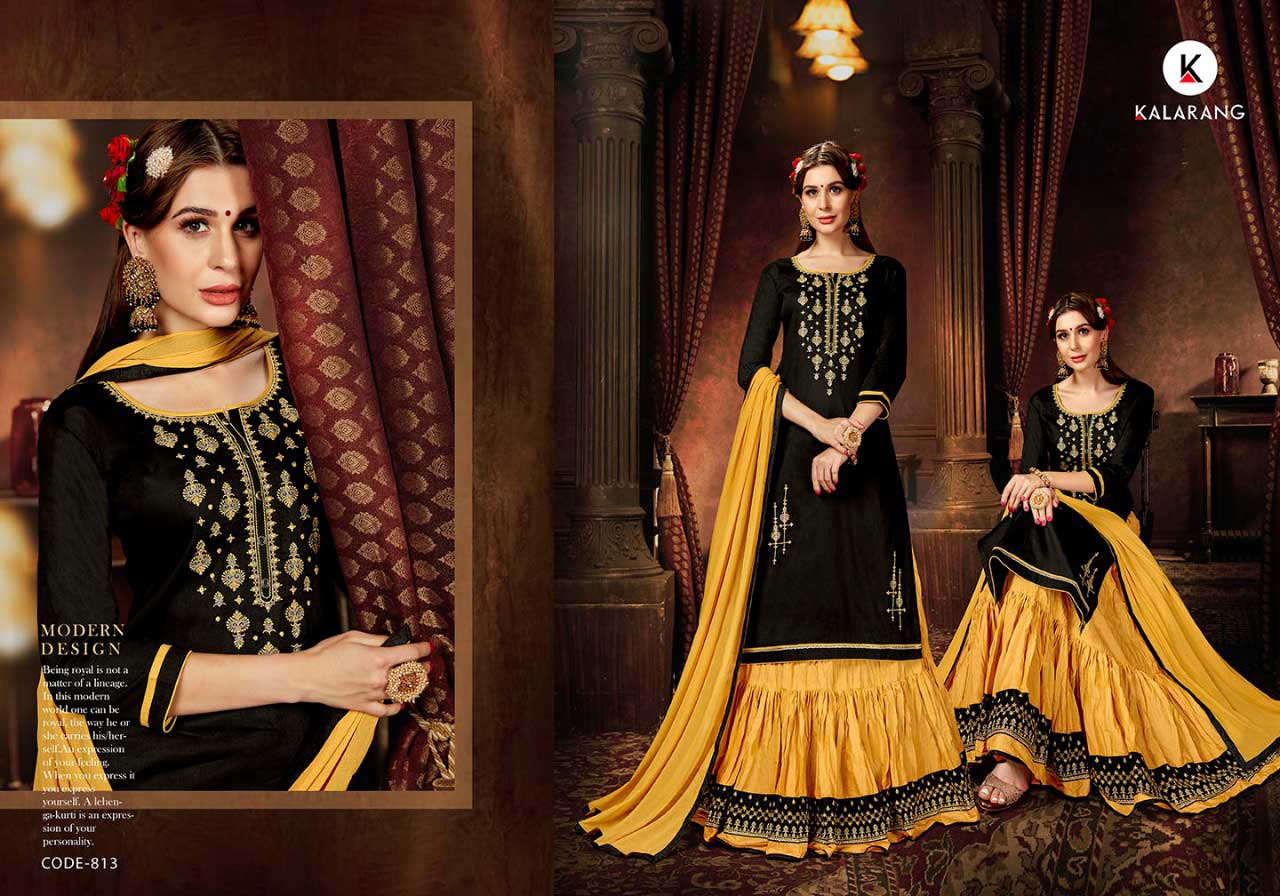 Kalarang Blossom Vol 6 Silk Suits With Skirt Collection Kalarang Blossom Vol 6 Silk Suits With Skirt Collection